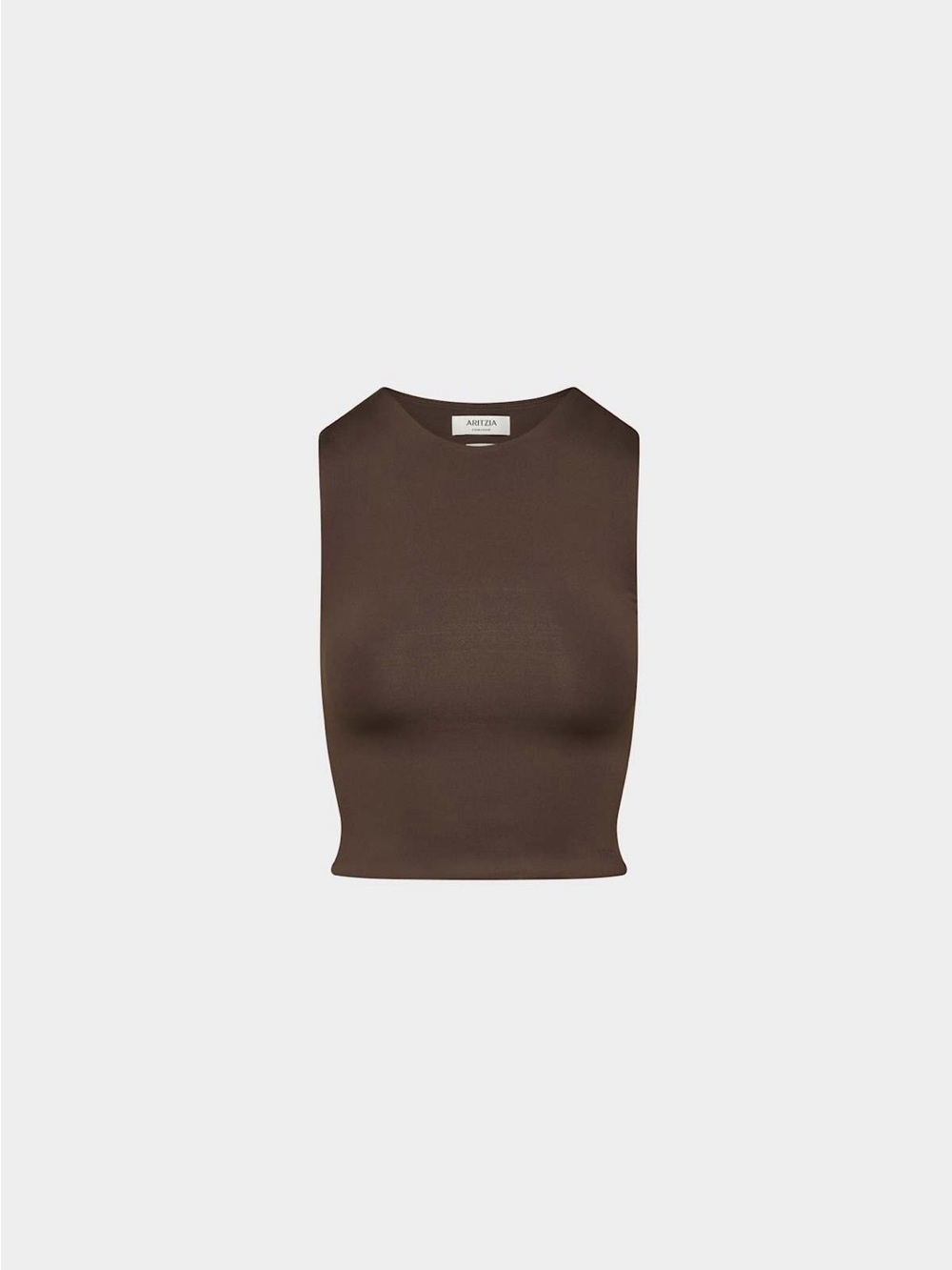 ARITZIA Contour Crew Tank Top Brown 2XL Like new